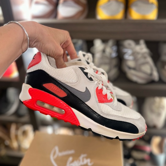 Nike Air Max 90 Infrared and Gray - Picture 1 of 5